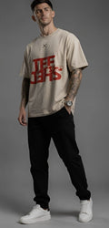 Beige Oversized “Limited Edition” Graphic Tee – TEE SHED