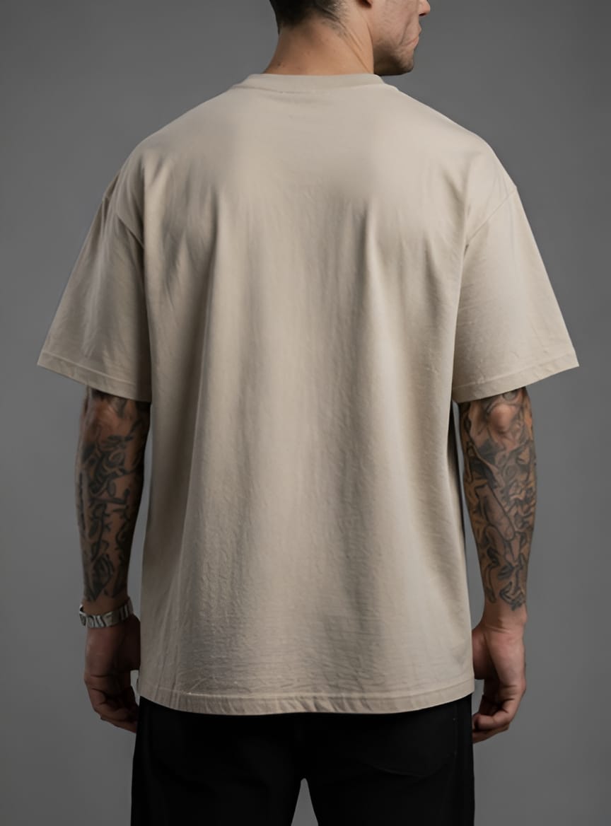 Beige Oversized “Limited Edition” Graphic Tee – TEE SHED